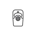 Intercom line icon Royalty Free Stock Photo