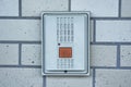 Intercom System on a Modern Building Wall Royalty Free Stock Photo