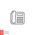 Intercom telephone icon. IP phones Royalty Free Stock Photo