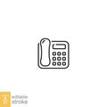 Intercom telephone icon. IP phones. Telephone call supply Royalty Free Stock Photo