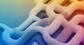 Abstract flowing 3D tubes with smooth gradient colors creating a dynamic and interconnected digital network pattern Royalty Free Stock Photo
