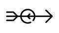 Interconnected Arrows, Process Flow Loop Cycle, vector design Generative AI Royalty Free Stock Photo