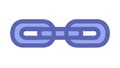 Interconnected Chain Links Icon, Blue Purple, vector design Generative AI Royalty Free Stock Photo