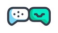 Interconnected Chat Bubbles Icon: Online Communication, vector design Generative AI Royalty Free Stock Photo