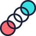 Interconnected circles represent the power of teamwork and collaboration, symbolizing how individual elements come
