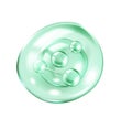 Interconnected collagen spheres floating in green membrane Royalty Free Stock Photo