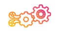 Interconnected Gear System, Efficient Process Automation, vector design Generative AI Royalty Free Stock Photo