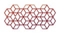 Interconnected Hexagonal Pattern: Modern Geometric Network Design, vector design Generative AI Royalty Free Stock Photo