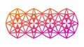 Interconnected Honeycomb Network Pattern Icon, Structure and Data, vector design Generative AI Royalty Free Stock Photo
