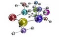 Interconnected metal atoms