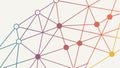 Interconnected Network Dots, Abstract Digital Technology Pattern, vector design Generative AI Royalty Free Stock Photo