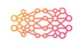 Interconnected Neural Network, AI and Deep Learning, Data Structure, vector design Generative AI Royalty Free Stock Photo