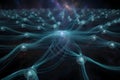 Interconnected neural network Royalty Free Stock Photo