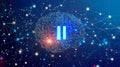 Interconnected Neural Network Visualizing Artificial Intelligence Brain Synapses and Complex Data Connectivity Royalty Free Stock Photo
