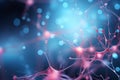 Interconnected neurons forming abstract patterns, neural networks Royalty Free Stock Photo
