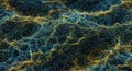 Interconnected Particle Network Abstract Background Royalty Free Stock Photo
