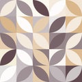 Interconnecting circles and ovals abstract retro fashion texture Royalty Free Stock Photo