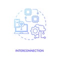 Interconnection concept icon