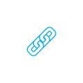 Interconnection linear icon concept. Interconnection line vector sign, symbol, illustration.