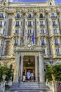 The Intercontinental Carlton Hotel in Cannes, Cote d& x27;Azur, France Royalty Free Stock Photo