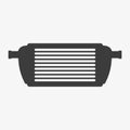 Car intercooler vector icon on white background Royalty Free Stock Photo