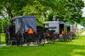 Amish Horses and Buggies Royalty Free Stock Photo