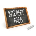 Interest Free Blackboard Royalty Free Stock Photo