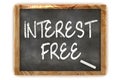 Interest Free Blackboard Royalty Free Stock Photo