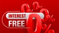 Interest free zero commission banner