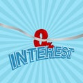 Interest zero percent background Royalty Free Stock Photo
