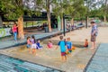 Interesting Barefoot Park in Medellin city Royalty Free Stock Photo