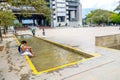 Interesting Barefoot Park in Medellin city Royalty Free Stock Photo