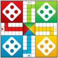 Ludo game vector illustration design