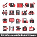 Interesting business icons Royalty Free Stock Photo