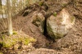 Interesting cave in Vaidava, Latvia Royalty Free Stock Photo