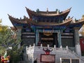 An interesting Chineses ancient building with beautiful exterior