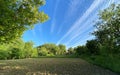 Interesting cloud formation and the blue sky Royalty Free Stock Photo