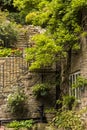 Interesting corner in the small village of Pott Shrigley, Cheshire, England. Royalty Free Stock Photo