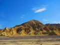 Interesting desert rock formations, Death Valley California. Royalty Free Stock Photo