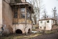 An interesting formation of an abandoned house