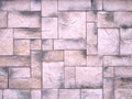 An interesting geometric pattern of ceramic tiles of different sizes. Colored stone background Royalty Free Stock Photo