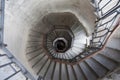 A interesting interior view of the light house of como. Lombardy Royalty Free Stock Photo