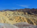 Interesting desert rock formations, Death Valley California. Royalty Free Stock Photo