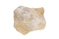 Interesting limestone on a white isolated background