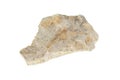 Interesting limestone on a white isolated background