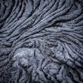 Interesting pattern of fissures formed in a lava rock, Hvaleyri beach, Hafnafjordur, Iceland.