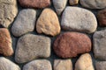 Interesting pattern of stone wall Royalty Free Stock Photo