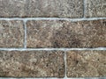 Interesting retro looking stone rock tile bricks for interior and exterior decoration with rough pattern texture