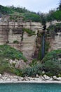 Interesting rock formations at the coast between Tropea and Capo Vaticano