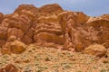 Interesting rock formations in the mountains of Morocco